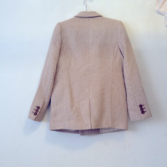 Anine Bing Fishbone Tan and Cream Blazer, XS - Picture 10 of 10